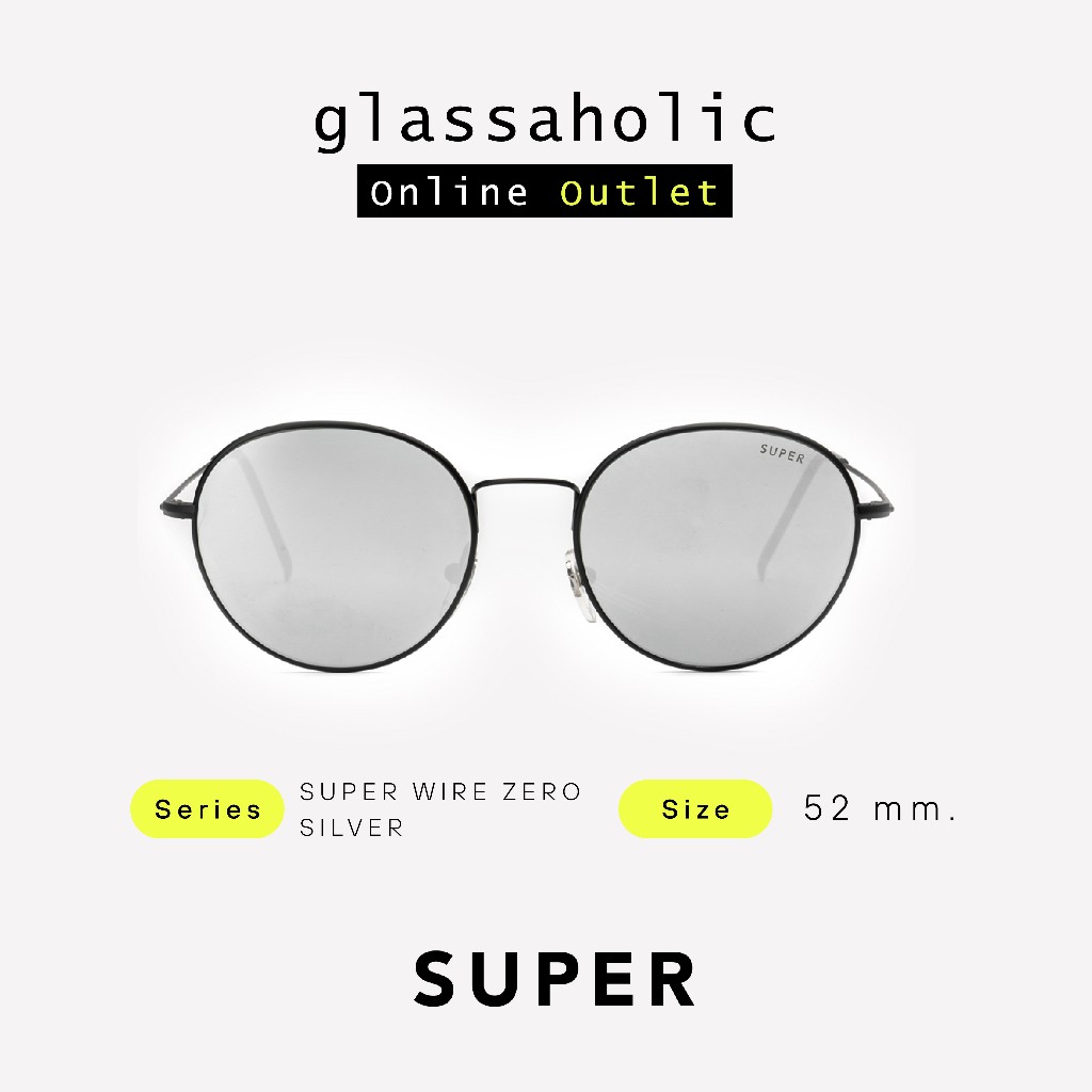 [ลดแรง] แว่นกันแดด SUPER by RETROSUPERFUTURE รุ่น SUPER WIRE ZERO ทรงกลม ดีไซน์สุดคลาสสิค น้ำหนักเบา ใส่สบาย