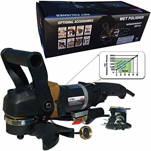 Stadea SWP101K Stone Wet Polishing Machine - Variable Speed ​​Polishing Machine Suitable for Wet Polishing of Concrete Countertop Stone