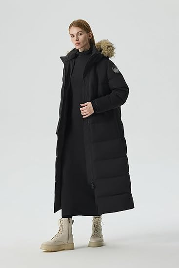 Fitouch Women's Waukee Long Down Parka | 750+ Fill Power | Full Length